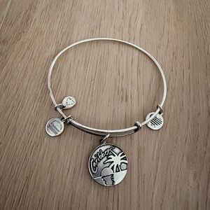 Alex and Ani Silver Caribbean Charm Bangle Bracelet